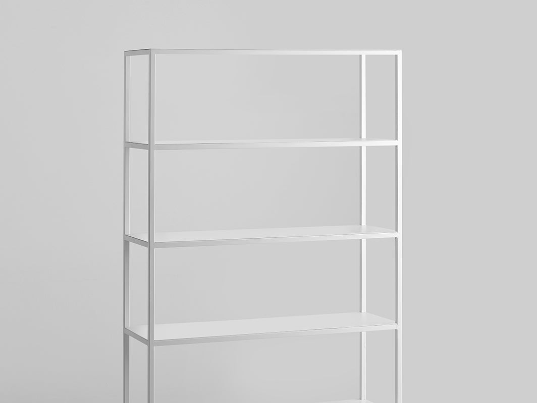 Knygų lentyna HYLLER METAL 100x180 - balta