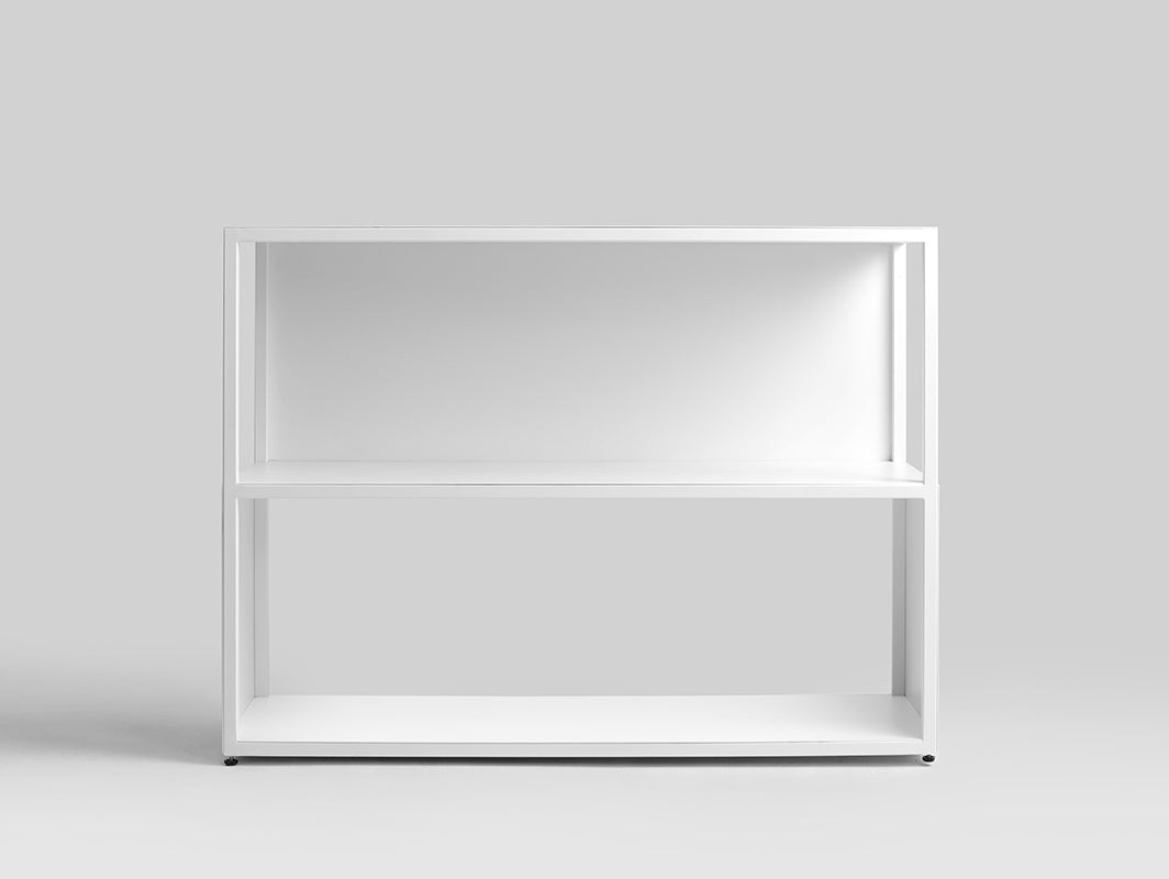 Knygų lentyna HYLLER SIDE METAL 100x75 - balta