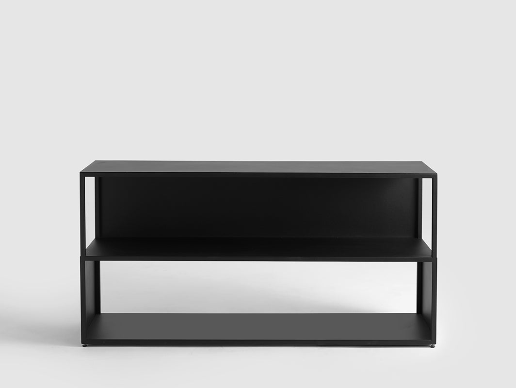 Knygų lentyna HYLLER SIDE METAL 150x75 - juoda