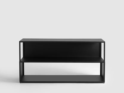 Knygų lentyna HYLLER SIDE METAL 150x75 - juoda