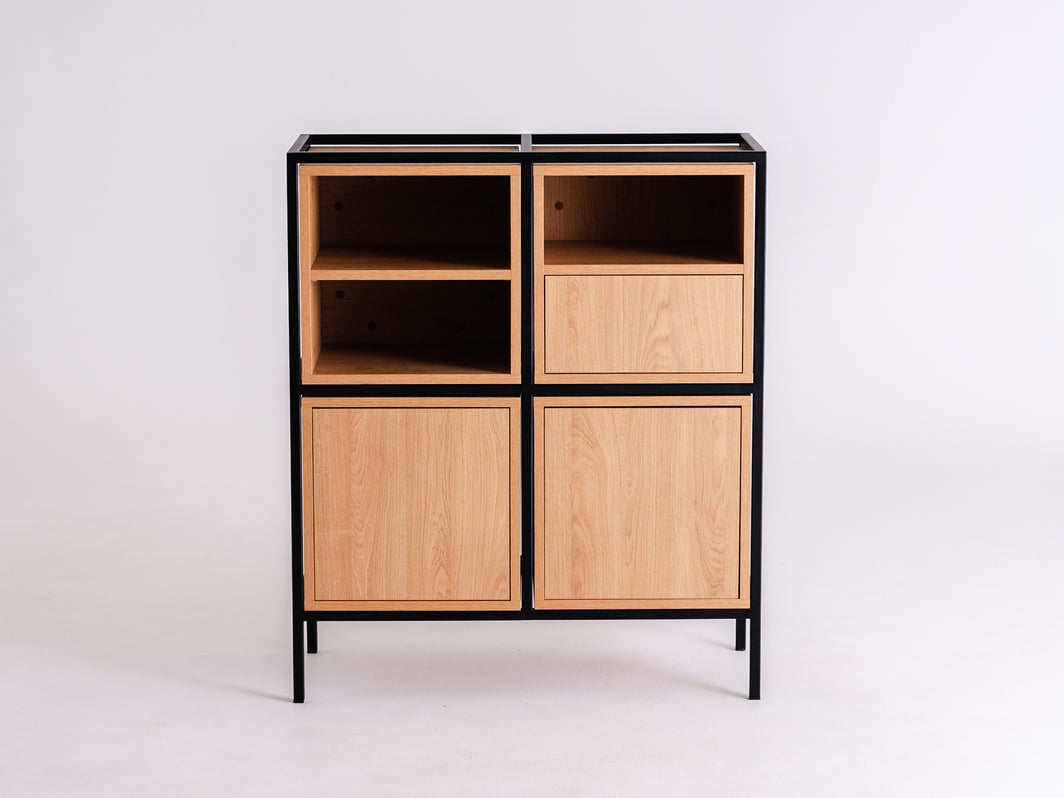 Rack SPINTELĖ 2R2 MIX - juoda