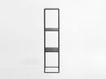 Knygų lentyna TENSIO PILLAR 3F 140x30 - juoda