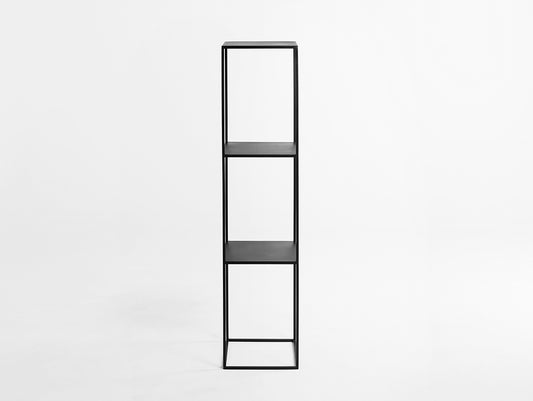 Knygų lentyna TENSIO PILLAR 3F 140x30 - juoda