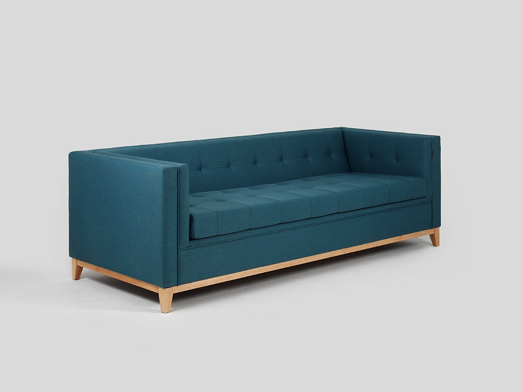 Trivietė sofa-lova by-TOM - jūros bangos(et85), natūrali