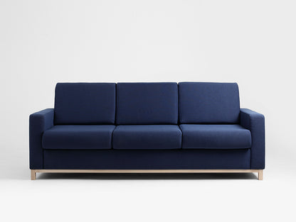 Trivietė sofa-lova SCANDIC - rašalas(et80), natūralus