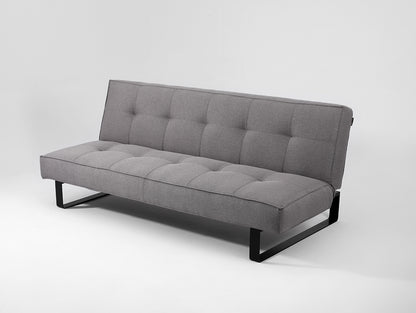 Dvivietė sofa-lova SLEEK - plieninė(et91), juoda