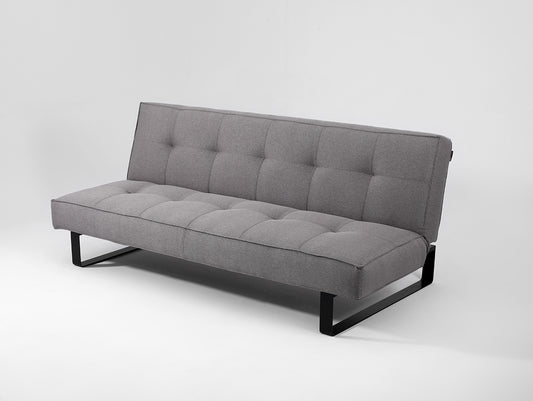 Dvivietė sofa-lova SLEEK - plieninė(et91), juoda