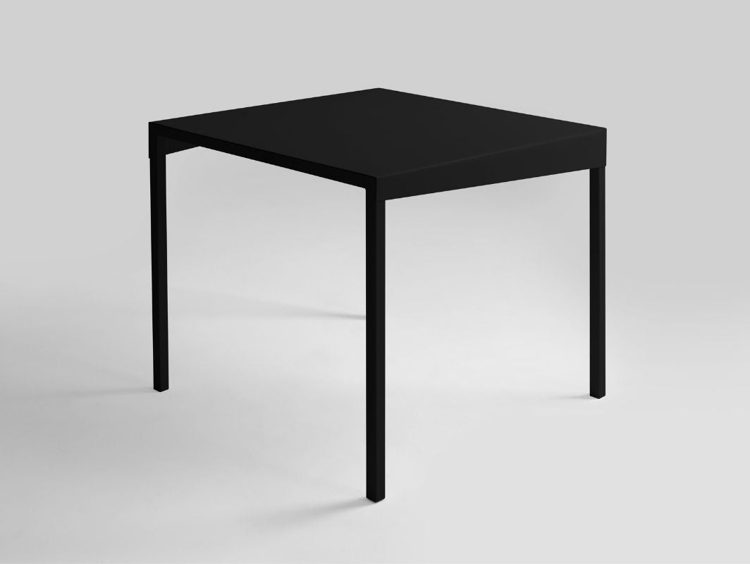 Valgomojo stalas OBROOS METAL 80x80 - juodas