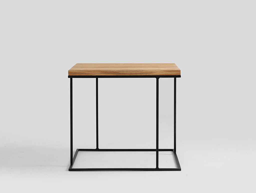 Kavos staliukas WALT SOLID WOOD 50 - ąžuolas, juodas
