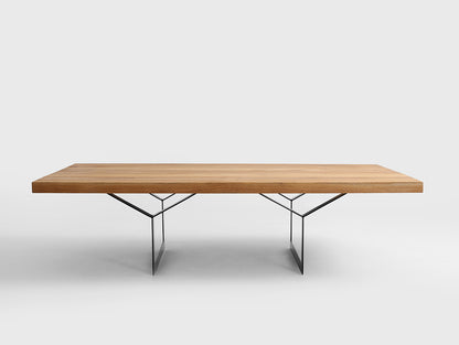Kavos staliukas LONGO SOLID WOOD 140 - ąžuolas, juodas