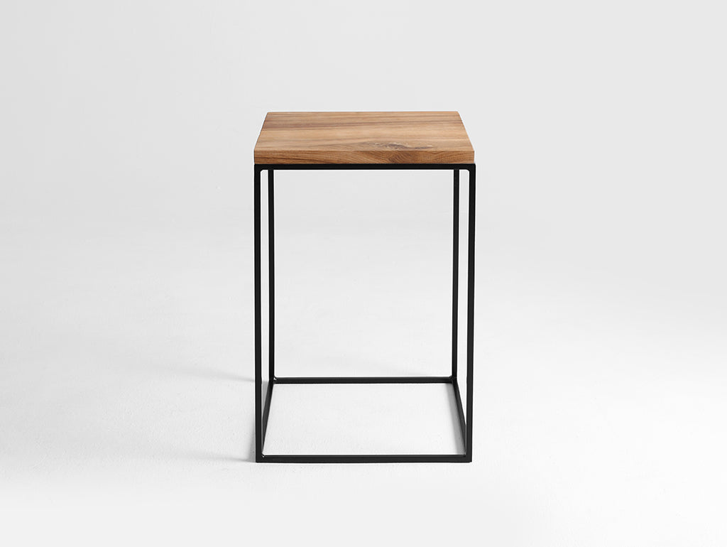 Šoninis staliukas TENSIO SOLID WOOD 30 - ąžuolas, juodas