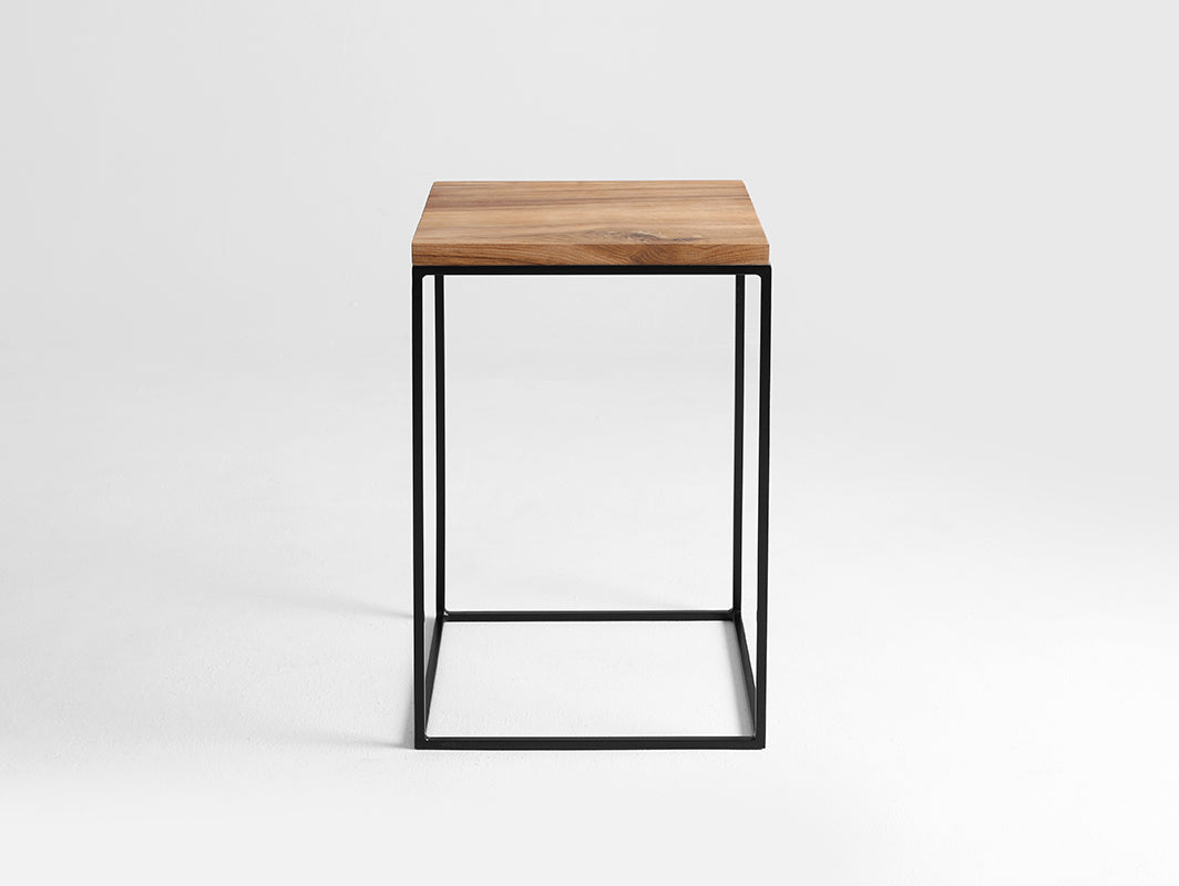 Šoninis staliukas TENSIO SOLID WOOD 30 - ąžuolas, juodas