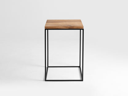 Šoninis staliukas TENSIO SOLID WOOD 30 - ąžuolas, juodas