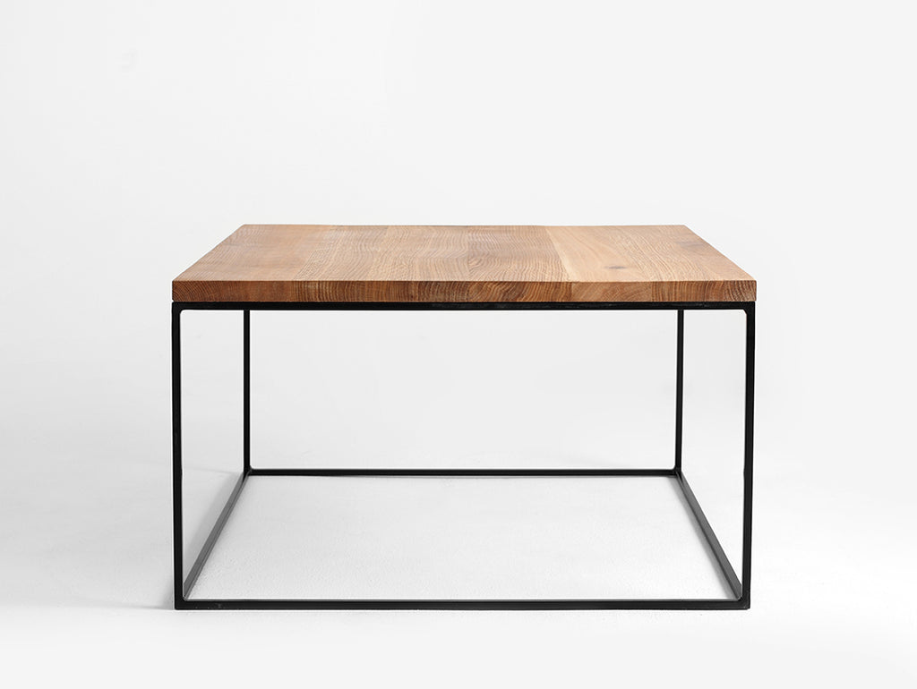 Kavos staliukas TENSIO SOLID WOOD 80 - ąžuolas, juodas