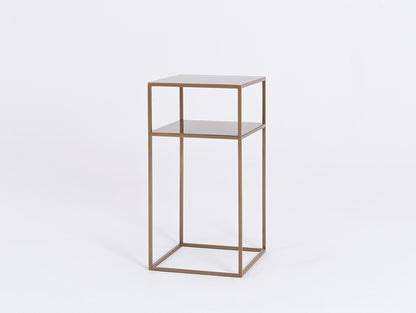 Šoninis staliukas TENSIO 2 FLOORS METAL 30 - auksinis