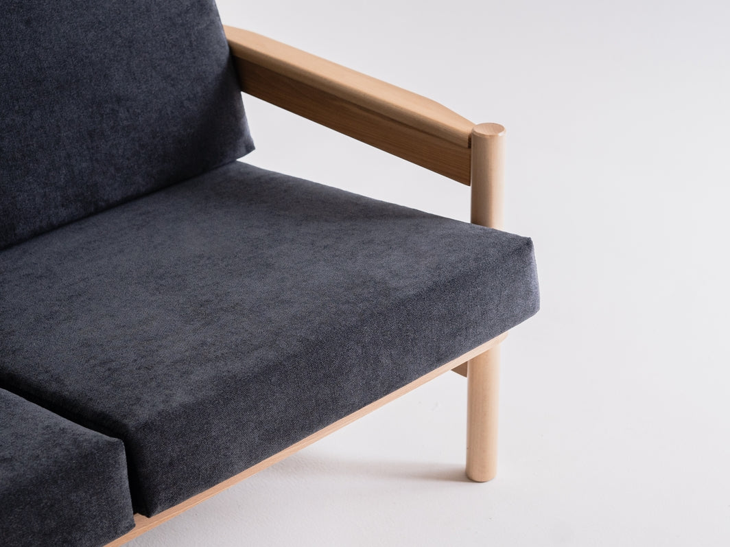 Trivietė sofa CARL - žvaigždėta naktis(mt16), natūrali