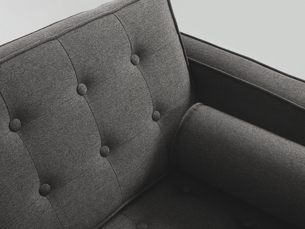 Dvivietė sofa TOPIC WOOD - plieninė(et91), natūrali