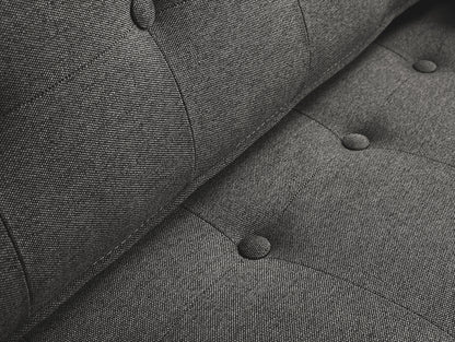 Trivietė sofa TOPIC WOOD - plieninis(et91), natūralus