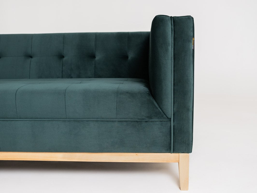 Trivietė sofa by-TOM - avokadas (rv38), natūralus