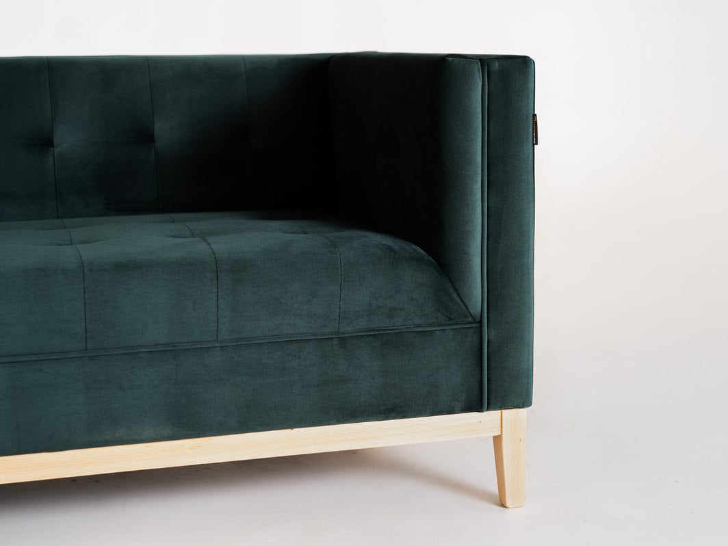 Dvivietė sofa by-TOM - avokadas (rv38), natūralus