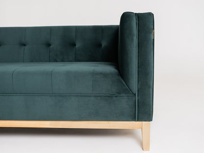 Trivietė sofa-lova by-TOM - avokadas (rv38), natūralus