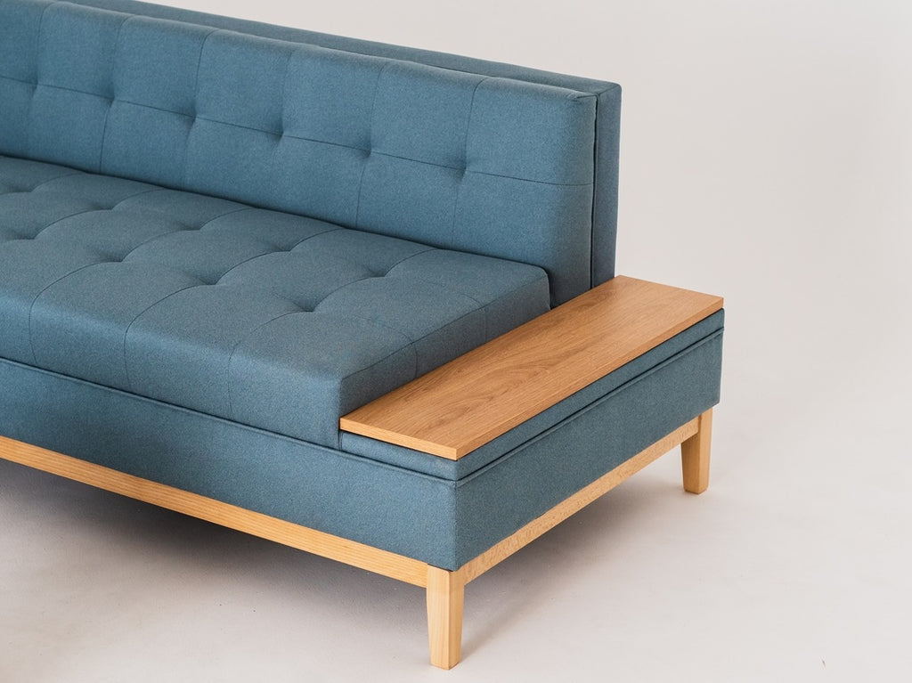 Kampinė sofa by-TOM SHELF R - topazas (ml73), natūralus