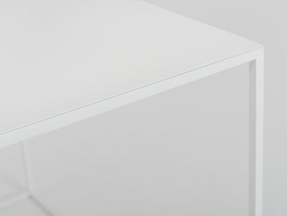 Kavos staliukas TENSIO METAL 100x60 - baltas