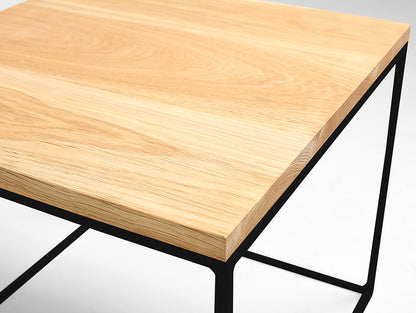 Kavos staliukas TENSIO SOLID WOOD 850 - ąžuolas, juodas