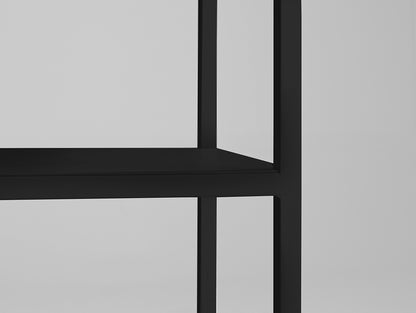 Knygų lentyna HYLLER METAL 150x110 - juoda