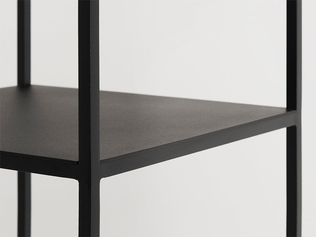 Knygų lentyna TENSIO PILLAR 5F 230x30 - juoda