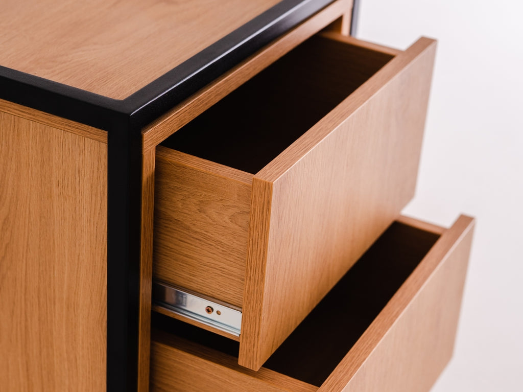 Rack SKAP 1R1 DRAWER x2 - juodas