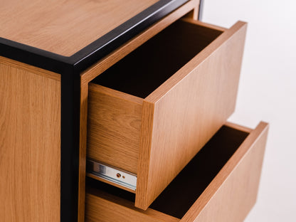 Rack SKAP 1R1 DRAWER x2 - juodas