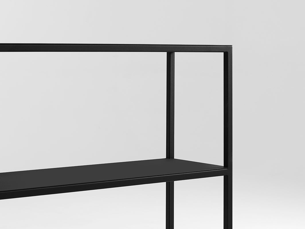 Konsolė JULITA METAL 75-2F - juoda