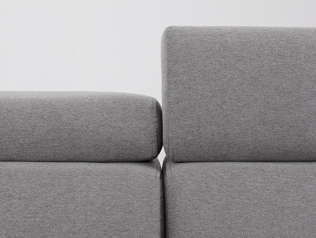 Kampinė sofa-lova ATLANTICA R - plieno(et91), riešutmedžio
