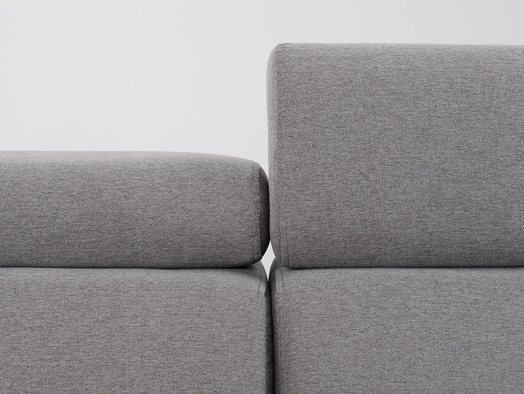 Kampinė sofa-lova ATLANTICA R - plieno(et91), riešutmedžio