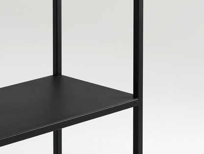 Knygų lentyna HYLLER METAL 150x75 - juoda