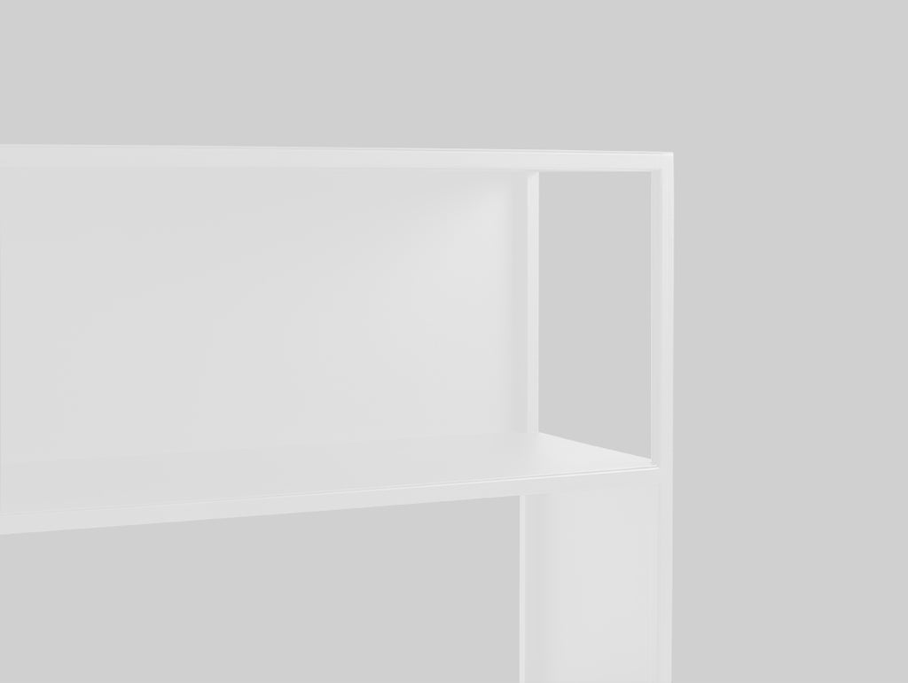 Knygų lentyna HYLLER METAL 150x75 - balta
