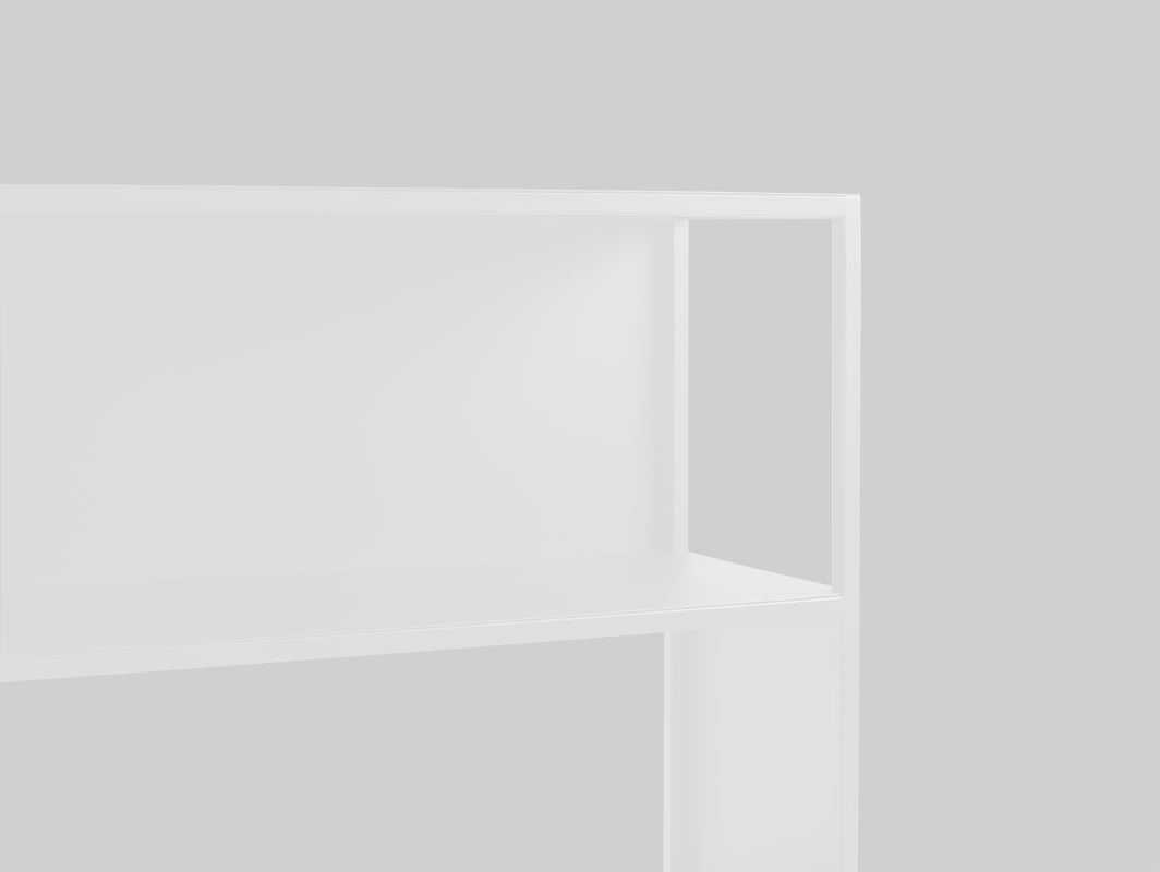 Knygų lentyna HYLLER METAL 150x75 - balta