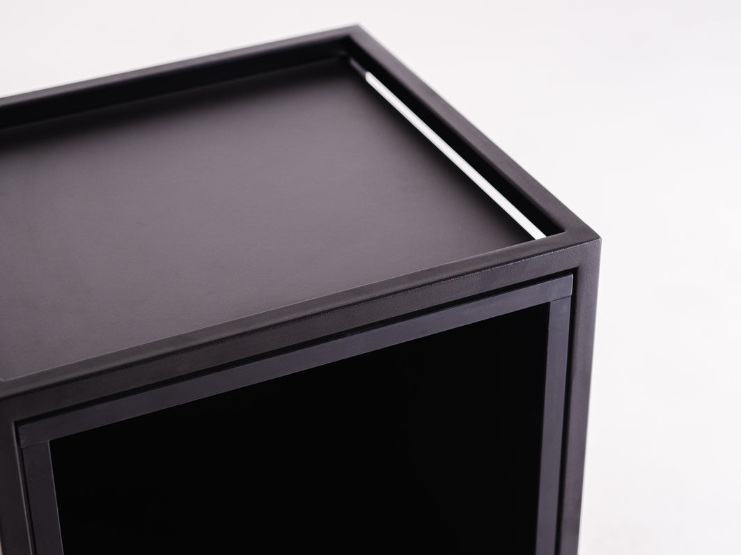 Rack SPINTELĖ BLACK 1R2 DĖŽĖ x2