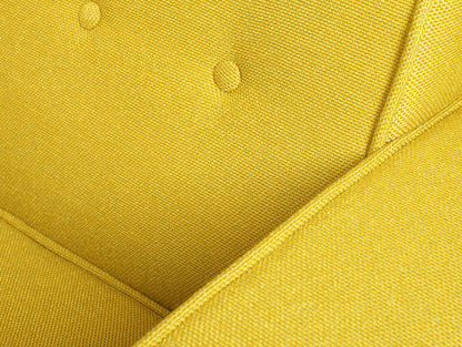 Trivietė sofa ZUGO - ciberžolė(1310), riešutas