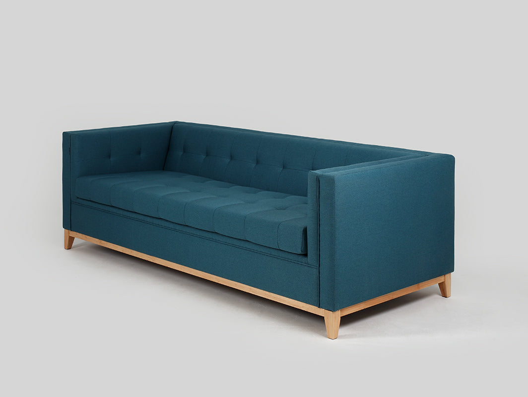 Trivietė sofa-lova by-TOM - jūros bangos(et85), natūrali