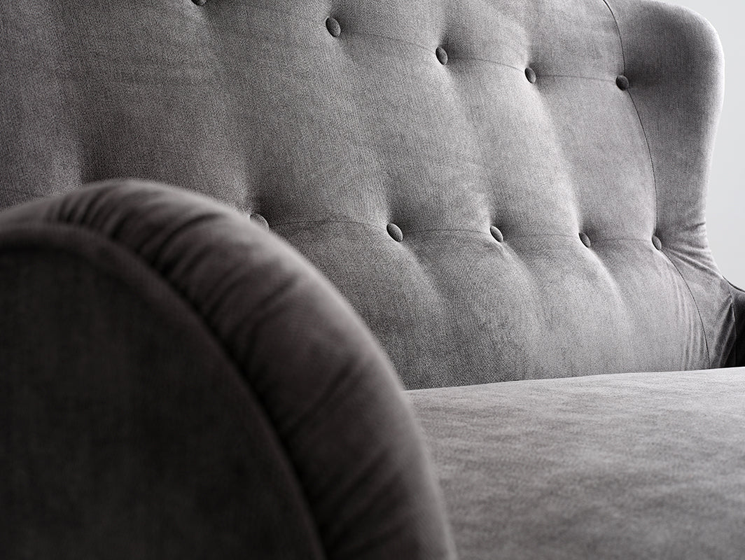 Trivietė sofa COZYBOY - audros debesis(mt15), natūrali