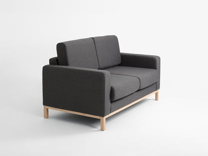 Dvivietė sofa-lova SCANDIC - anglies(et95), natūrali