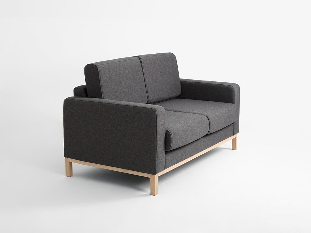 Dvivietė sofa SCANDIC - anglis(et95), natūrali