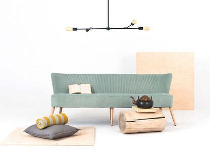 Trivietė sofa HARRY - mėtų(ol11), natūrali