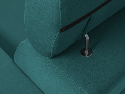 Kampinė sofa-lova ATLANTICA R - jūros bangos(et85), riešutmedžio