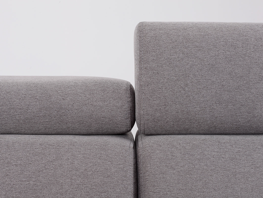 Kampinė sofa-lova ATLANTICA L - plieninis(et91), riešutas