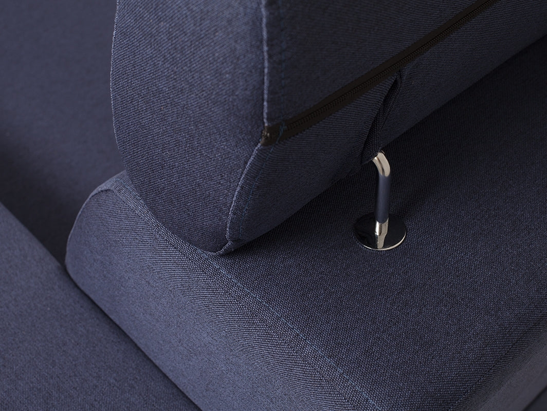 Kampinė sofa-lova ATLANTICA R - rašalas(et80), riešutas