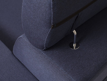 Kampinė sofa-lova ATLANTICA R - rašalas(et80), riešutas