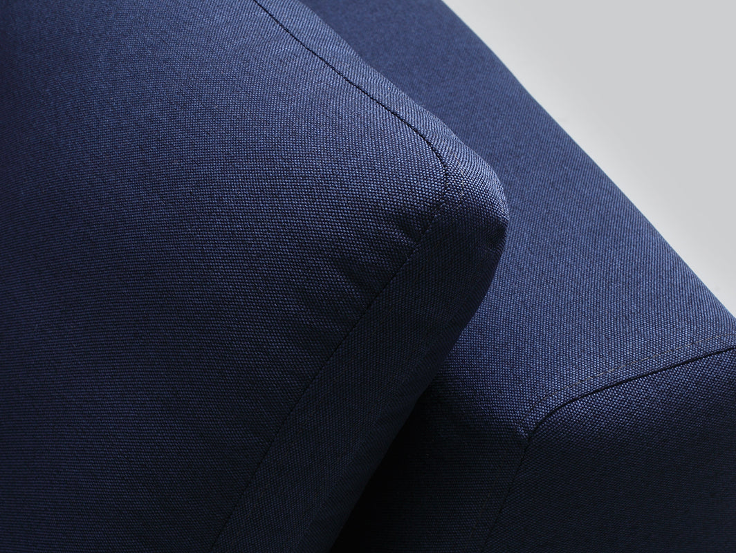Trivietė sofa-lova AMBIENT - rašalas(et80), juoda